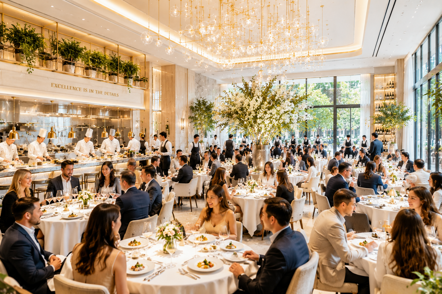 Modern restaurant interior